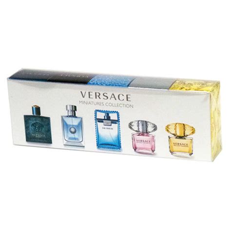 versace miniatures collection 5 piece|versace mini aftershave set.